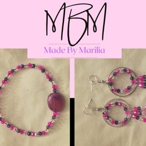 Handmade Bracelet and Earrings